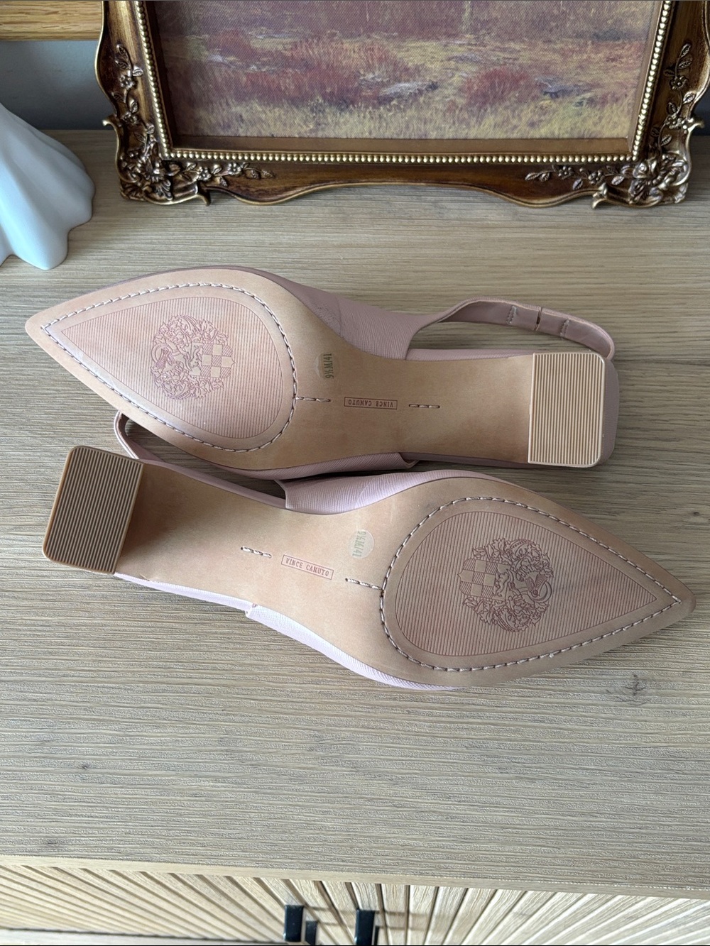 Vince Camuto Blush Pink Slingback Hamden Pumps - Picture 8 of 8